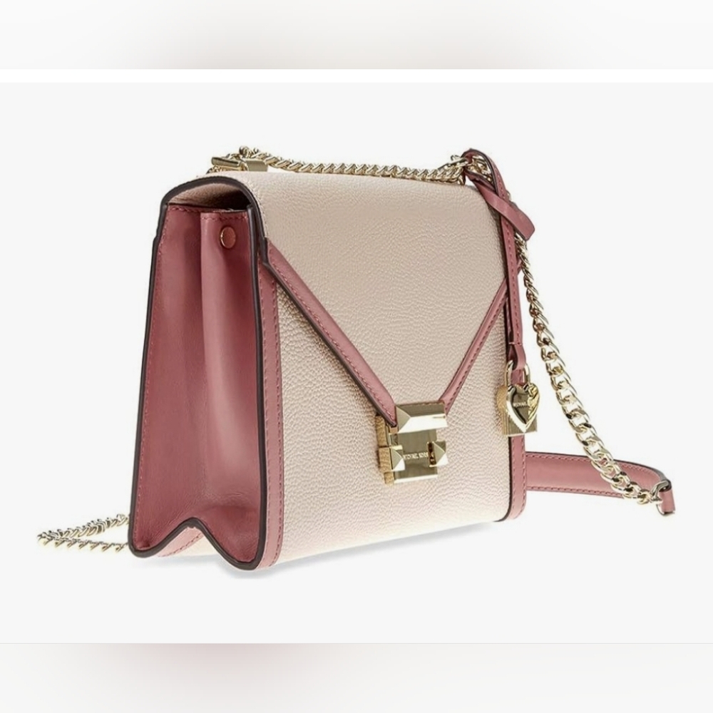 Michael Kors Whitney Large Flap Shoulder Bag - Soft Pink/Multi, Rose